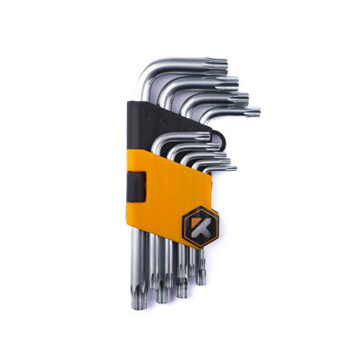 Набор ключей TORX коротких,T10-T50 CrV,9шт.